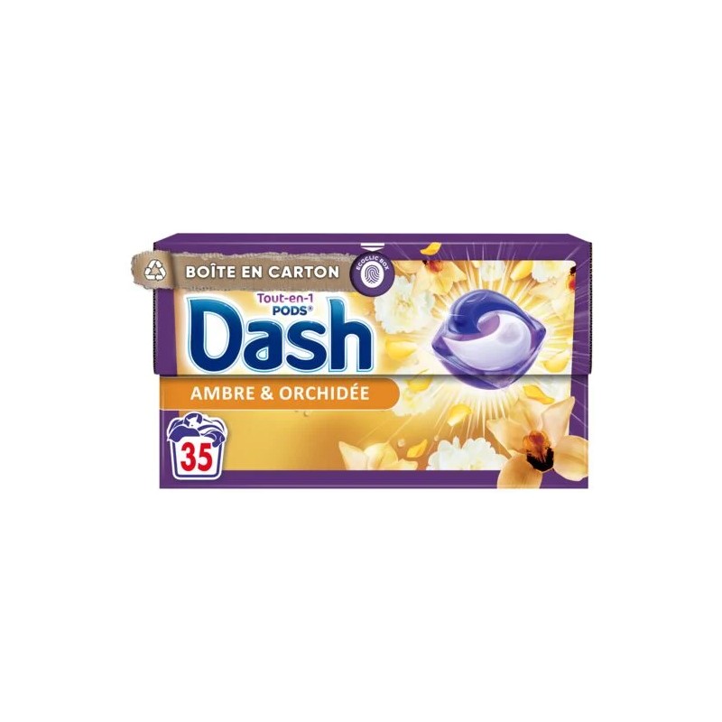 Dash Caps Ambre Orchidée 35 Lavages (x4)